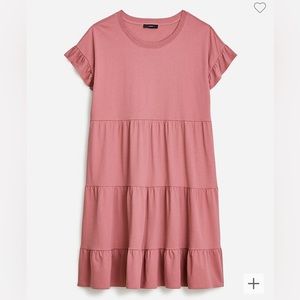 Jcrew Tiered dress in broken-in jersey AX974